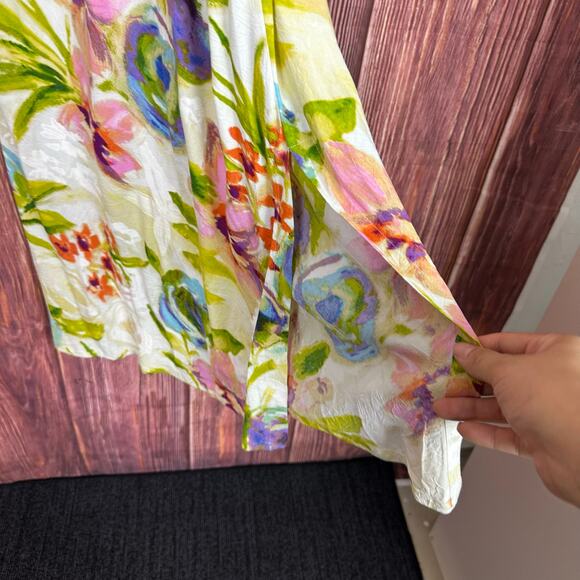 Jams World Womens Maxi Dress Floral Hawaiian Colorful Tropical Size Medium - Picture 11 of 11